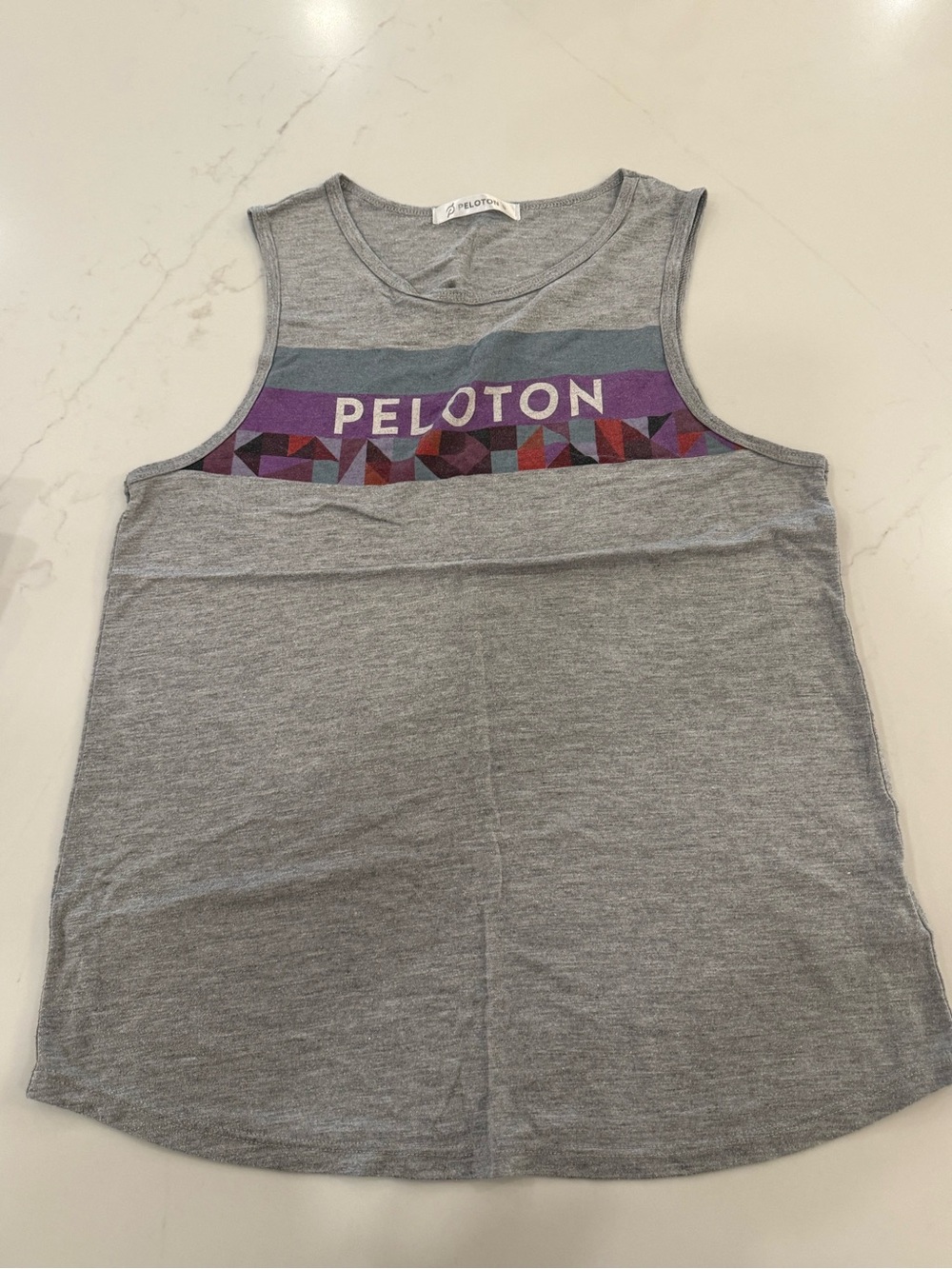 Peloton women’s ' Gray Sleeveless Graphic Tank Top